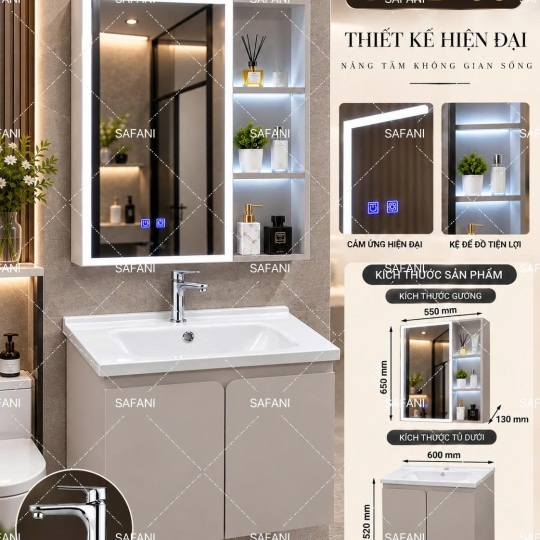 Tủ Nhựa Cao Cấp PVC Đặc SA713B
