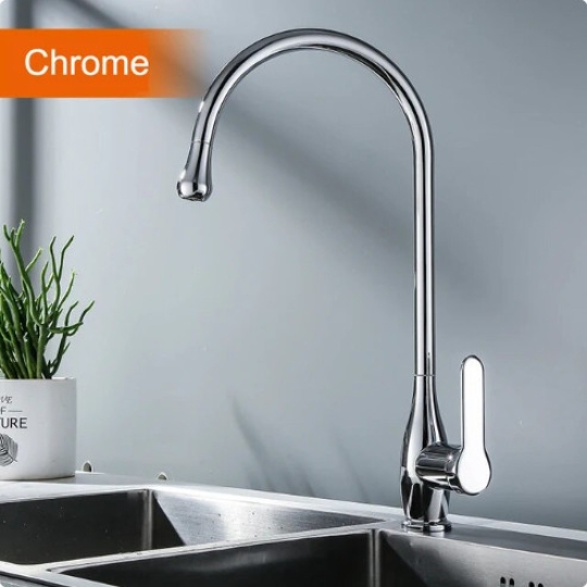 Vòi rửa chén nóng lạnh inox sus 304 mạ crome 2011