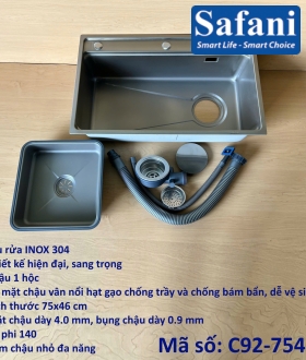 Chậu rửa inox 304 C92-7546