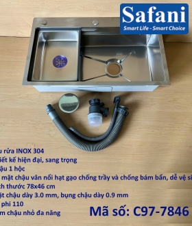 Chậu rửa inox 304 C97-7846