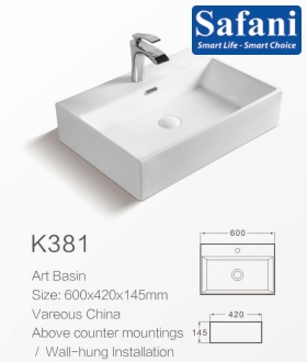 Lavabo treo tường K381