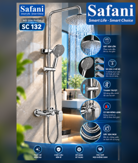 Sen cây tròn đồng thau mạ Crom SC 132