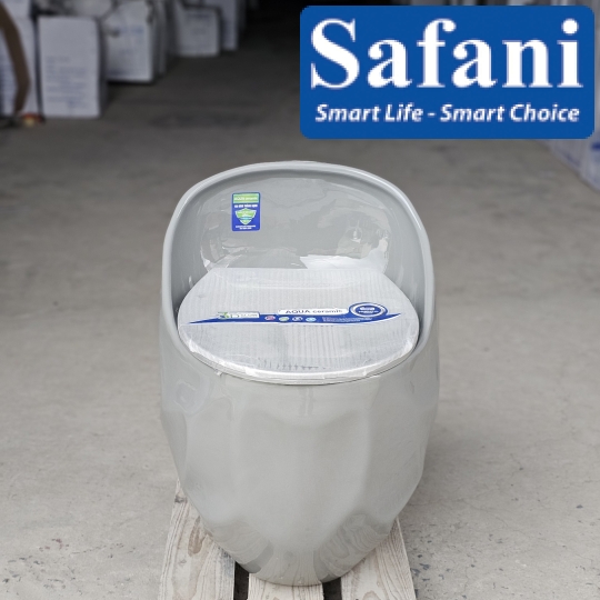 Bồn cầu trứng hạt lạc xám SA2222