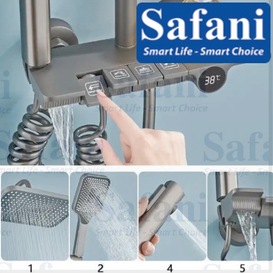 Sen cây phím đàn hiển thị nhiệt độ sơn tĩnh điện xám 1019