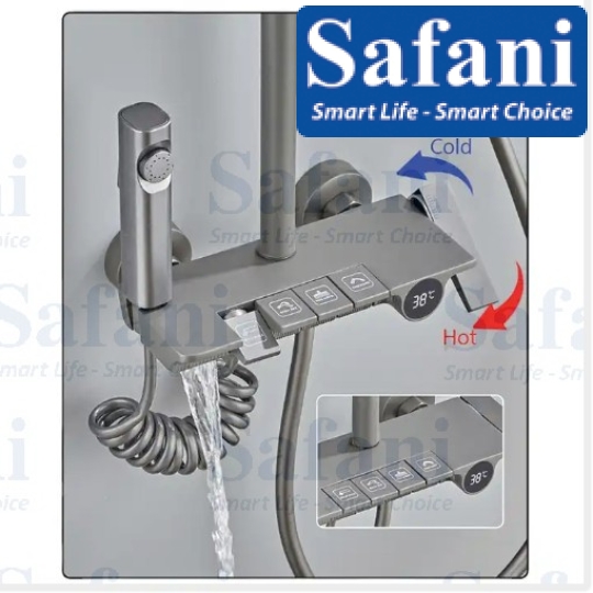 Sen cây phím đàn hiển thị nhiệt độ sơn tĩnh điện xám 1019
