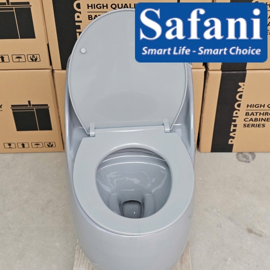 Bồn cầu 1 khối màu xám 2888