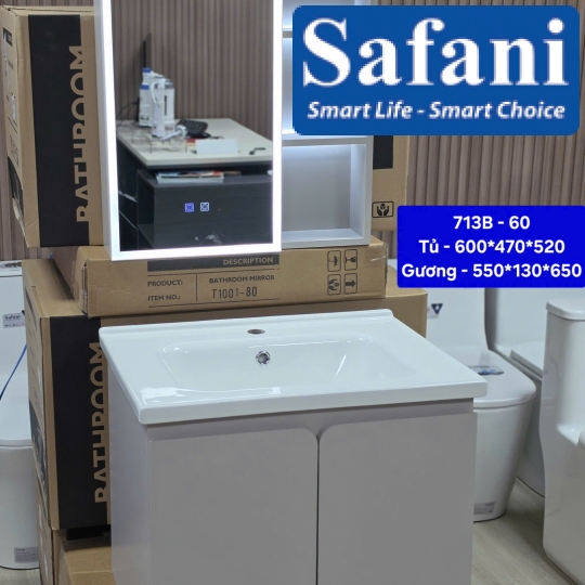 Tủ Nhựa Cao Cấp PVC Đặc SA713B