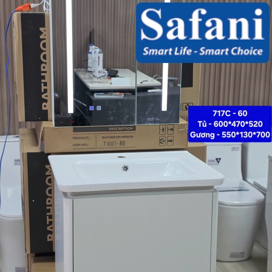 Tủ Nhựa Cao Cấp PVC Đặc SA717C