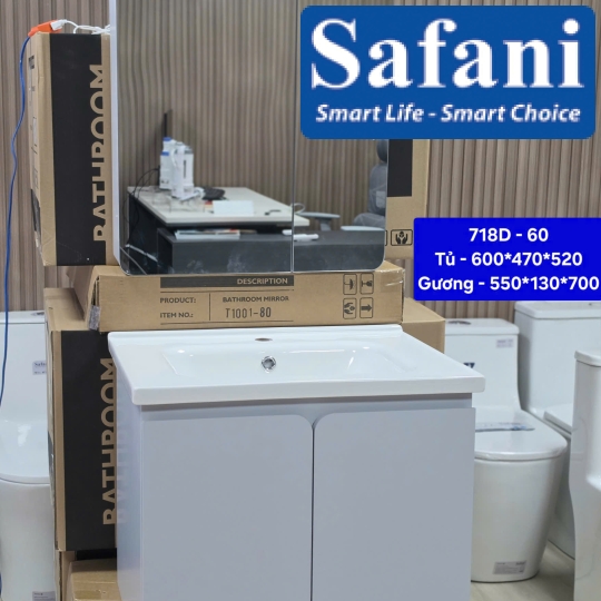 Tủ Nhựa Cao Cấp PVC Đặc SA718D