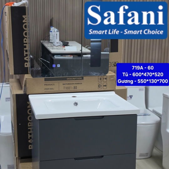 Tủ Nhựa Cao Cấp PVC Đặc SA719A