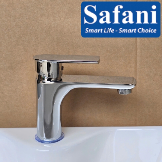 Vòi lavabo nóng lạnh đồng mạ crom LB702