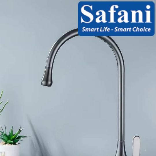 Vòi rửa chén nóng lạnh inox sus 304 sơn tĩnh điện xám 2012