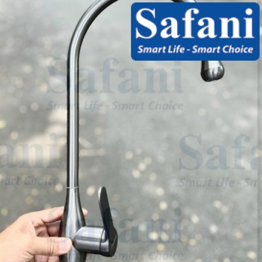 Vòi rửa chén nóng lạnh inox sus 304 sơn tĩnh điện xám 2012