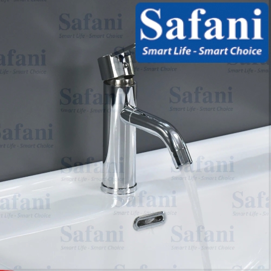 Vòi lavabo nóng lạnh inox sus 304 mạ crome xoay 360 độ 2014