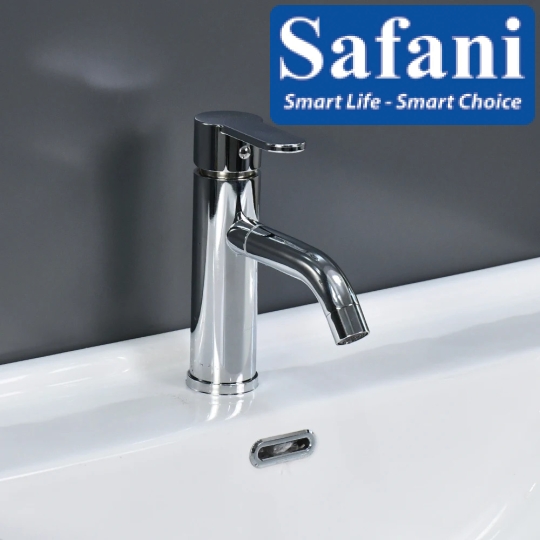 Vòi lavabo nóng lạnh inox sus 304 mạ crome xoay 360 độ 2014
