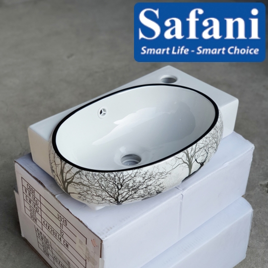 Lavabo góc treo tường SA5021