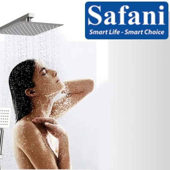 Sen cây tắm đứng vuông Inox 304 mã 916