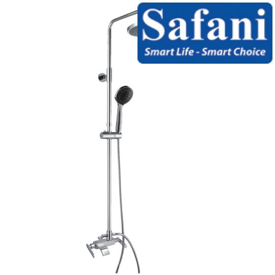 Sen cây tắm đứng lạnh đồng thau mạ crome 924L