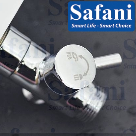 Sen cây tắm đứng lạnh đồng thau mạ crome 924L